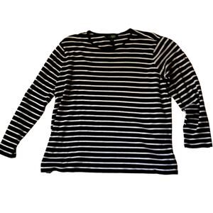 Ralph Lauren Pure Cotton Striped Tee. 1X